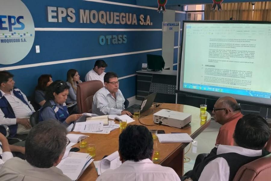 EPS Moquegua precisa que la propuesta de revisión de la tarifa incluye los aportes del equipo técnico