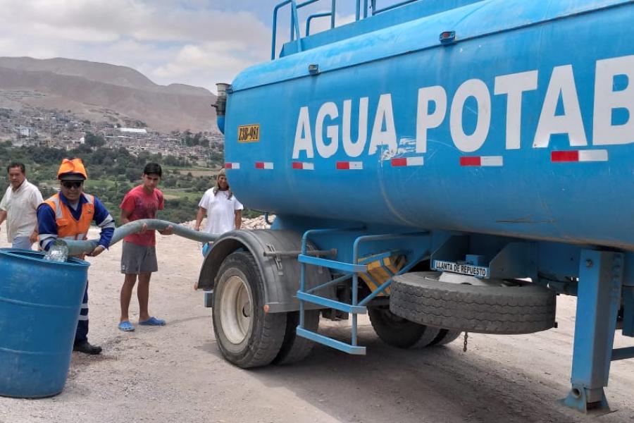 EPS Moquegua donará agua potable a damnificados por proceso eruptivo del volcán Ubinas