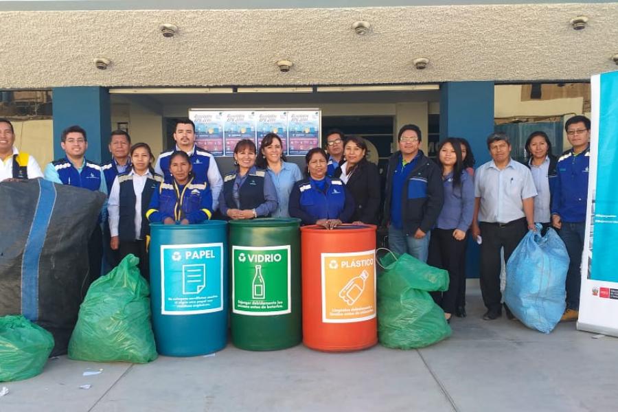 EPS Moquegua recolectó 112 kilos de residuos sólidos al cierre del “Reciclatón EPS 2019”